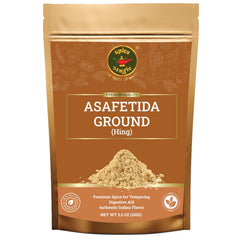 SPICE MAGIC Asafetida Ground Hing jar close-up, authentic Indian aroma.