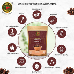 SPICE MAGIC Cloves Whole aroma closeup highlighting rich scent for curries.