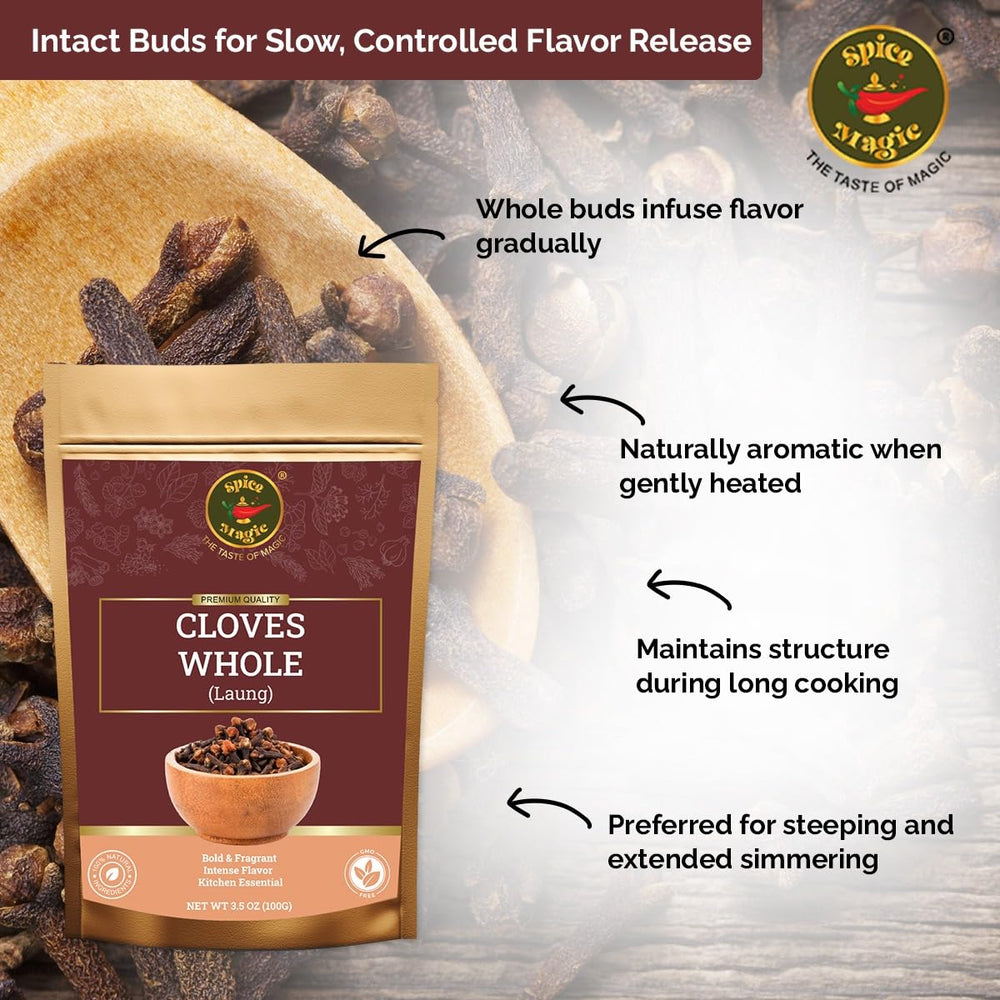 SPICE MAGIC Cloves Whole baking desserts adds warmth and depth.