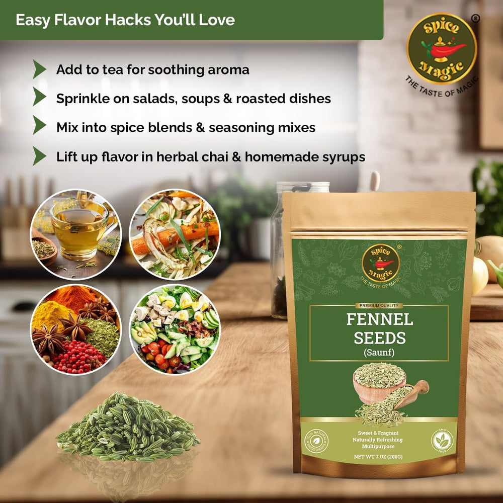 SPICE MAGIC fennel seeds in baking dough for enhanced flavor