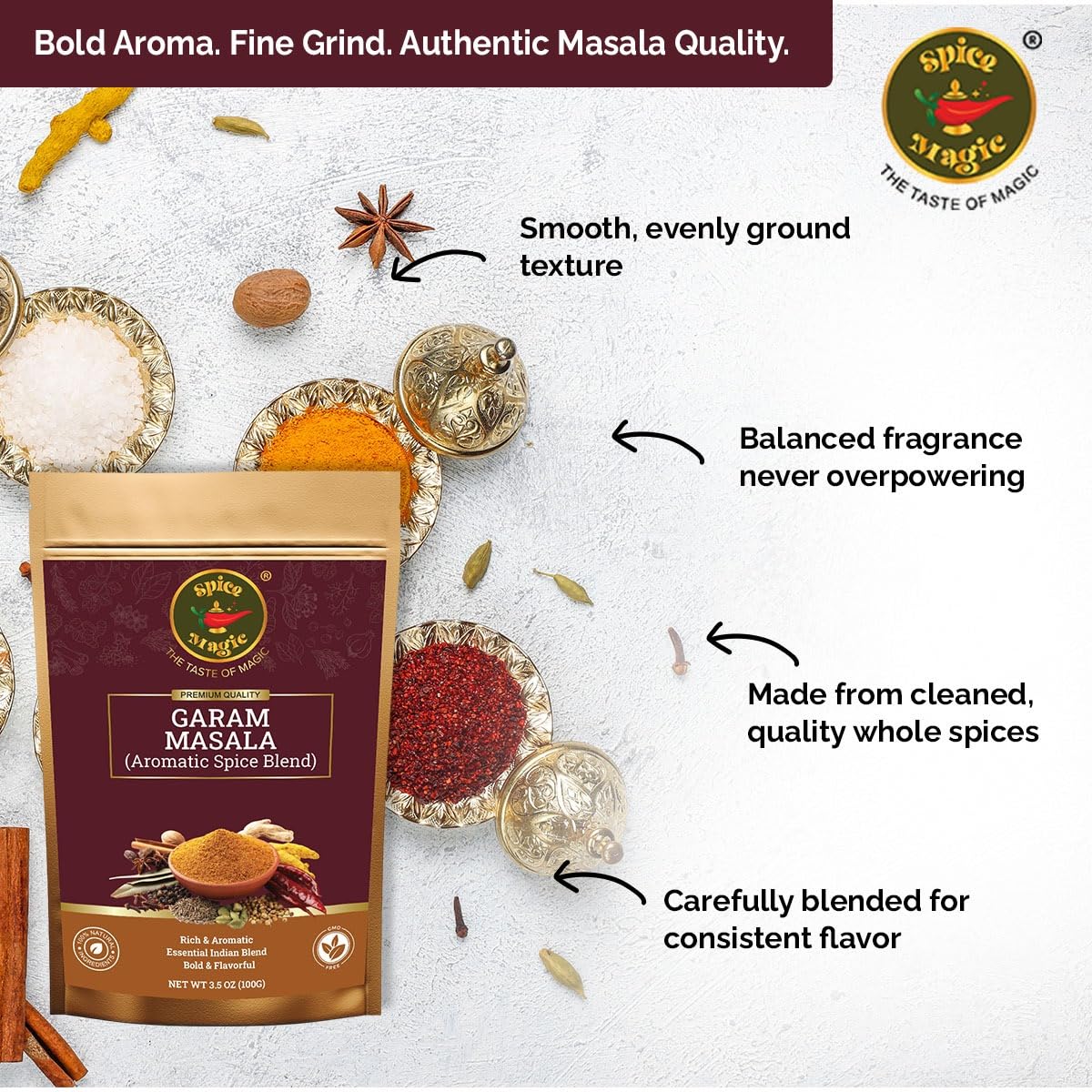 SPICE MAGIC Garam Masala meal prep bowl ready to flavor curries.