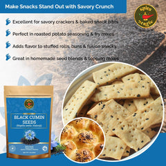 SPICE MAGIC nigella seeds atop breads for warm, peppery notes