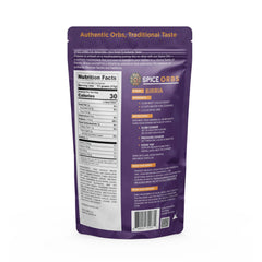 Ingredients close-up on Spice Orbs premium USA blend for authentic flavor.