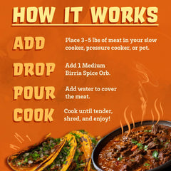 Birria cooking in Instant Pot with Spice Orbs delivers rich, authentic taste.