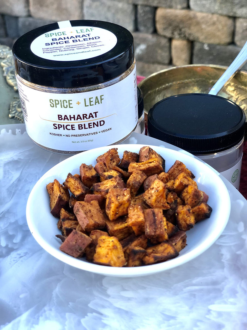SPICE + LEAF Baharat ground spices emphasize cinnamon and cardamom aroma.