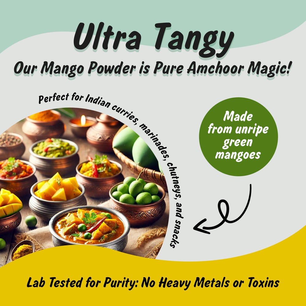 Spice Profile amchur powder measuring spoon eases precise portions for recipes.