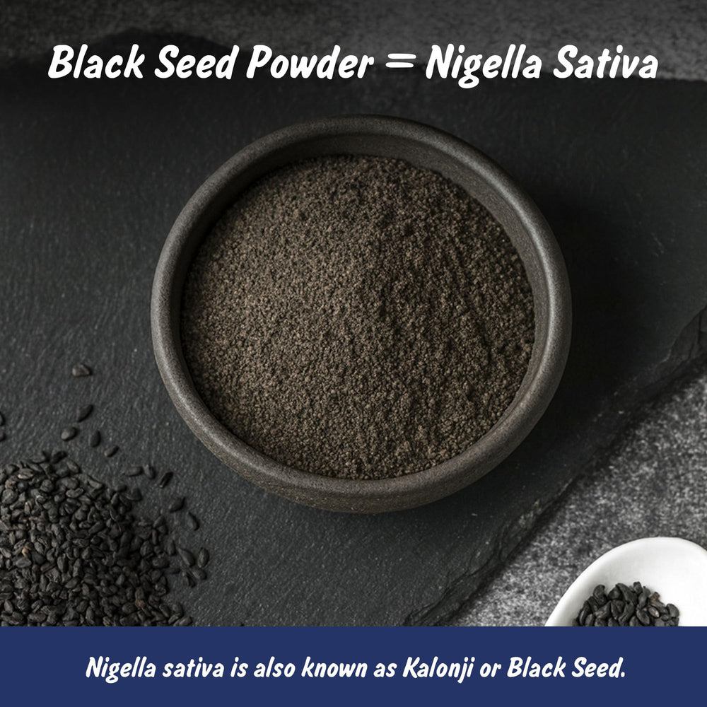 Spice Profile coarse-ground black seed powder with robust aroma for curries and teas