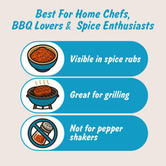 Spice Profile 4oz resealable pouch demonstrates freshness preservation for longer flavor.