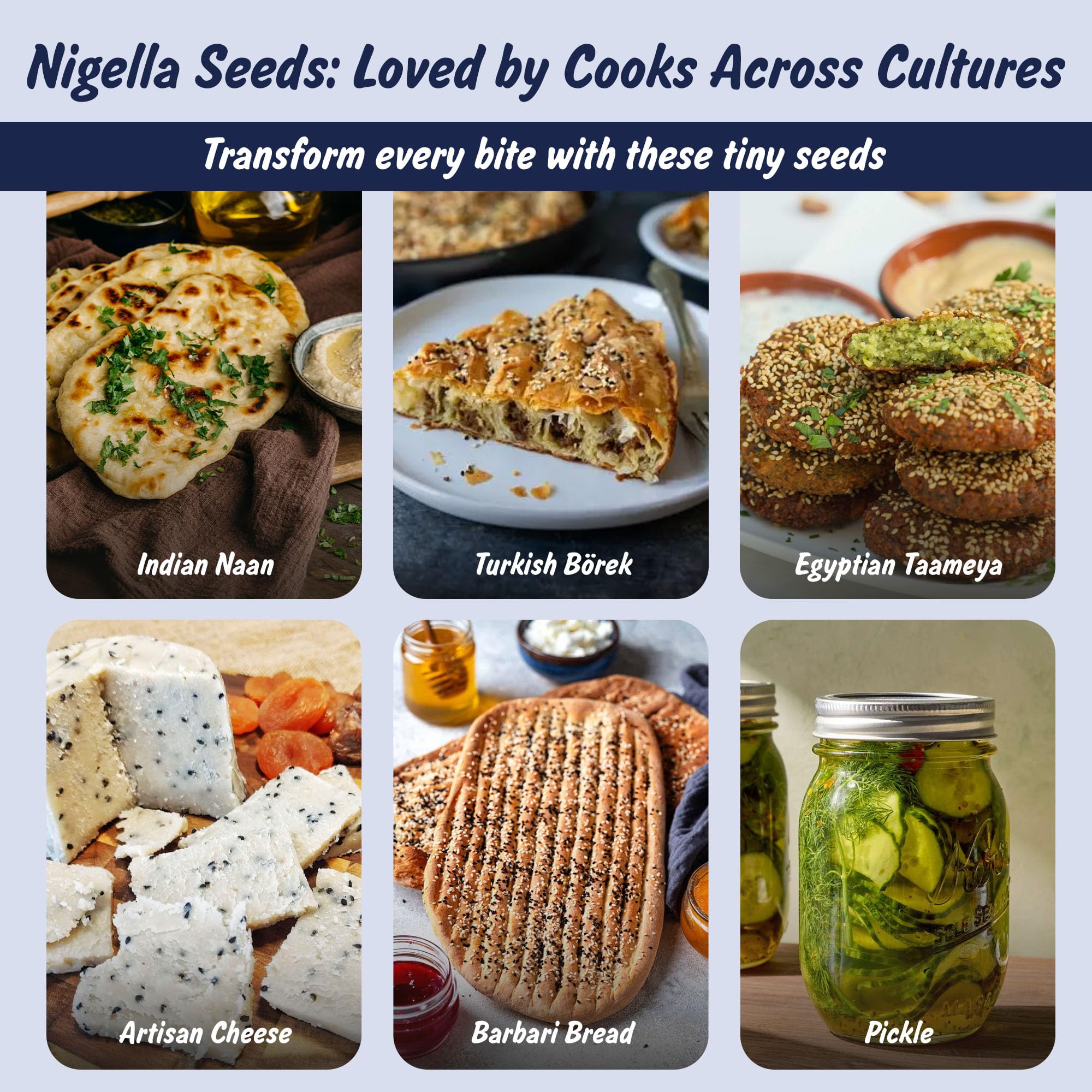 Ethically sourced Nigella seeds from organic farms in India.