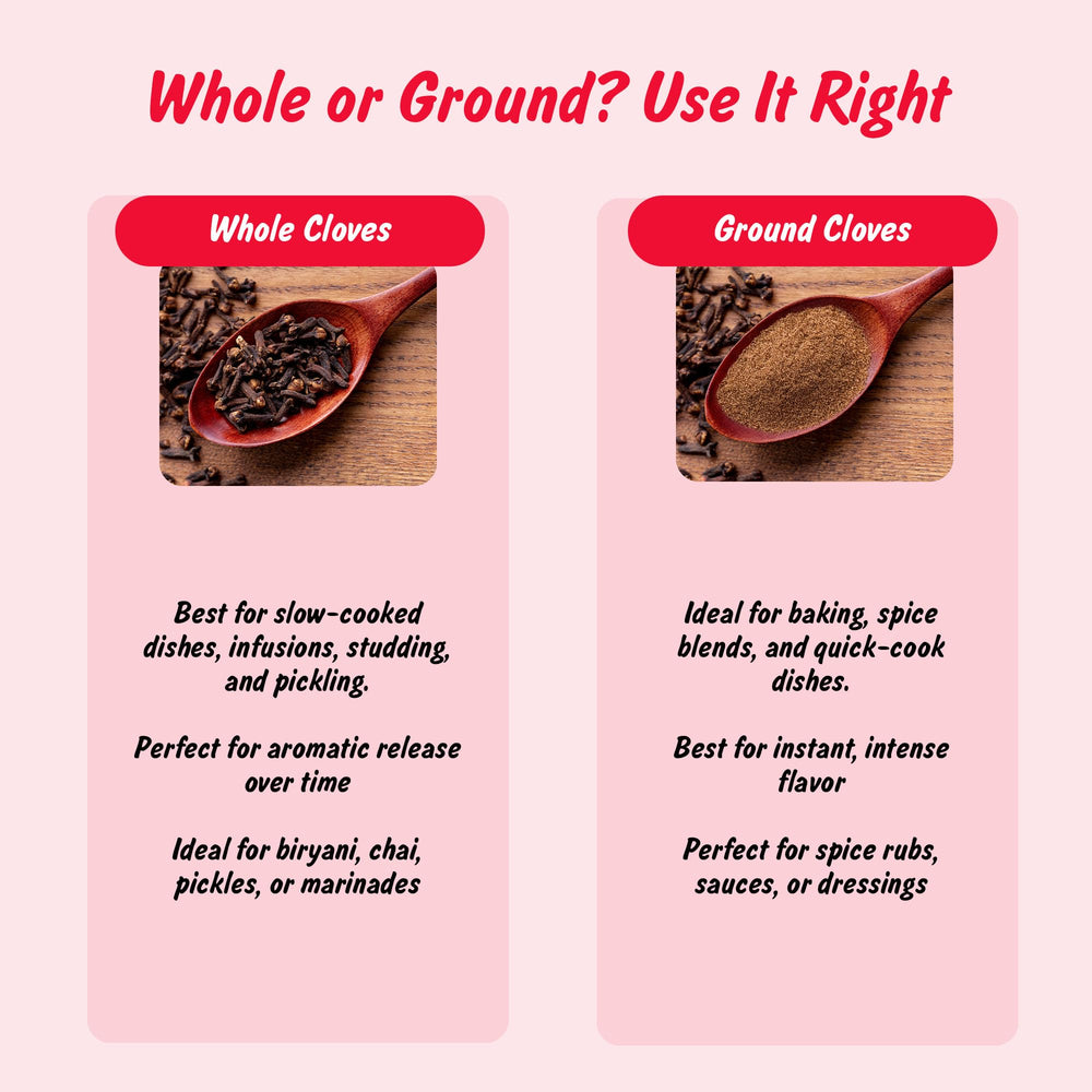 Spice Profile resealable pouch keeps cloves fresh longer