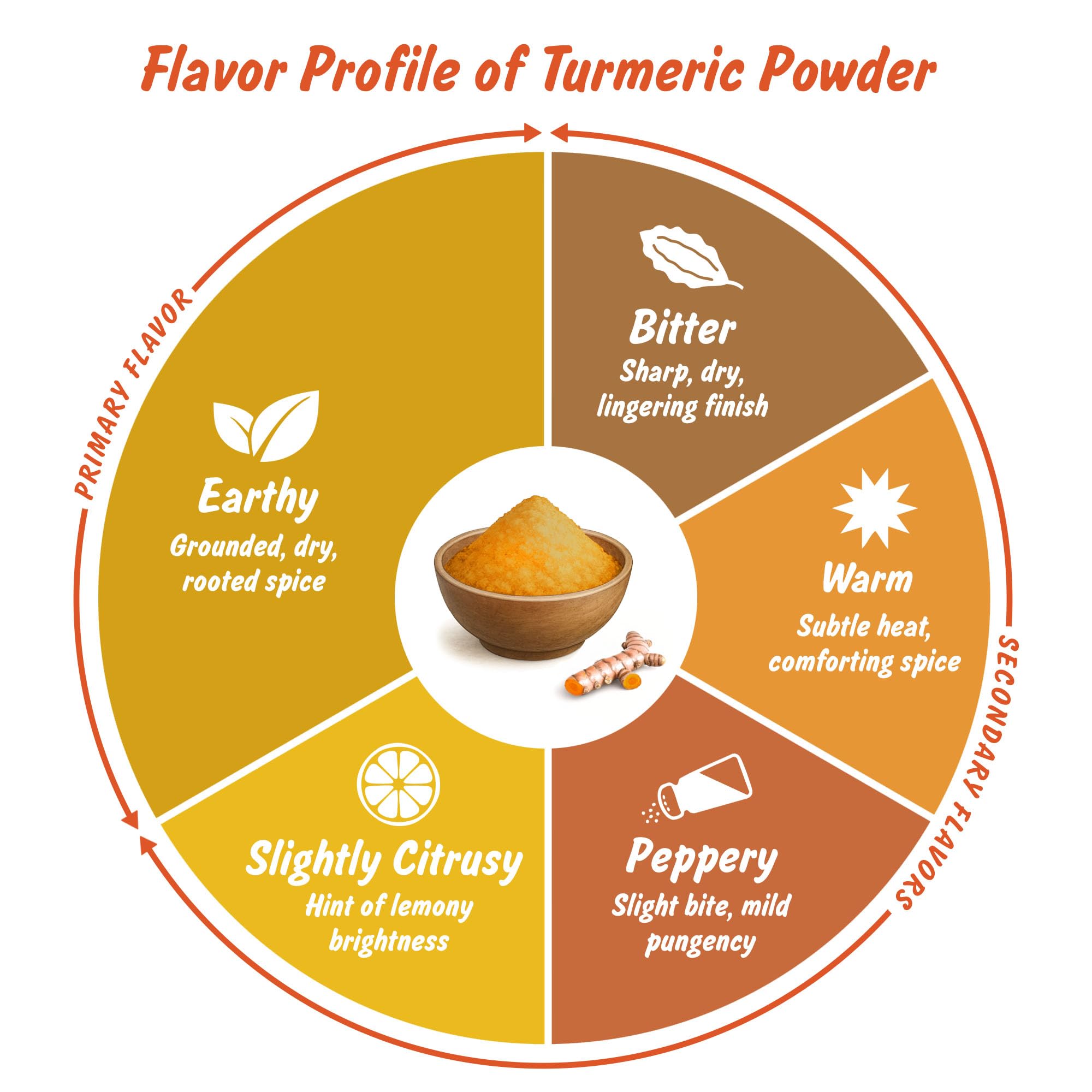 Spice Profile turmeric powder in curry dish demonstrates warmth and depth