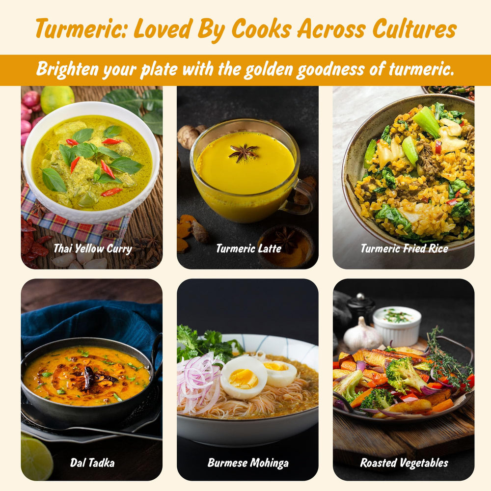 Spice Profile turmeric powder in golden milk photo conveys soothing aromatic experience