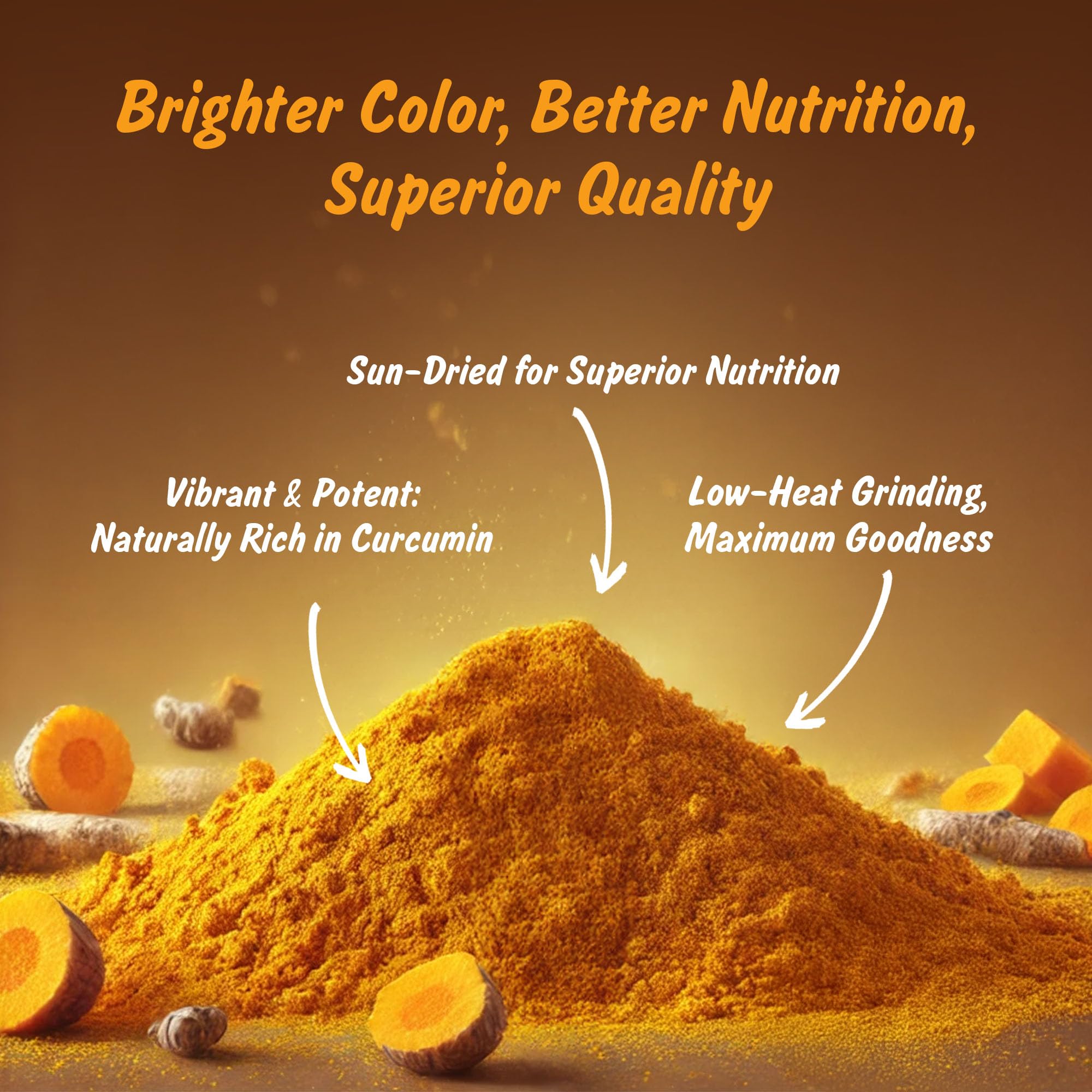 Spice Profile turmeric powder scoop reveals finely ground texture ideal for teas