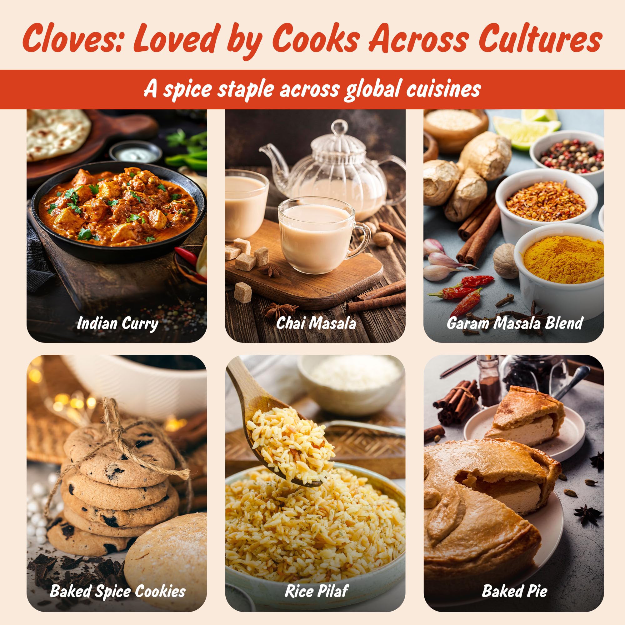 Spice Profile ideal for curries, teas, and festive desserts