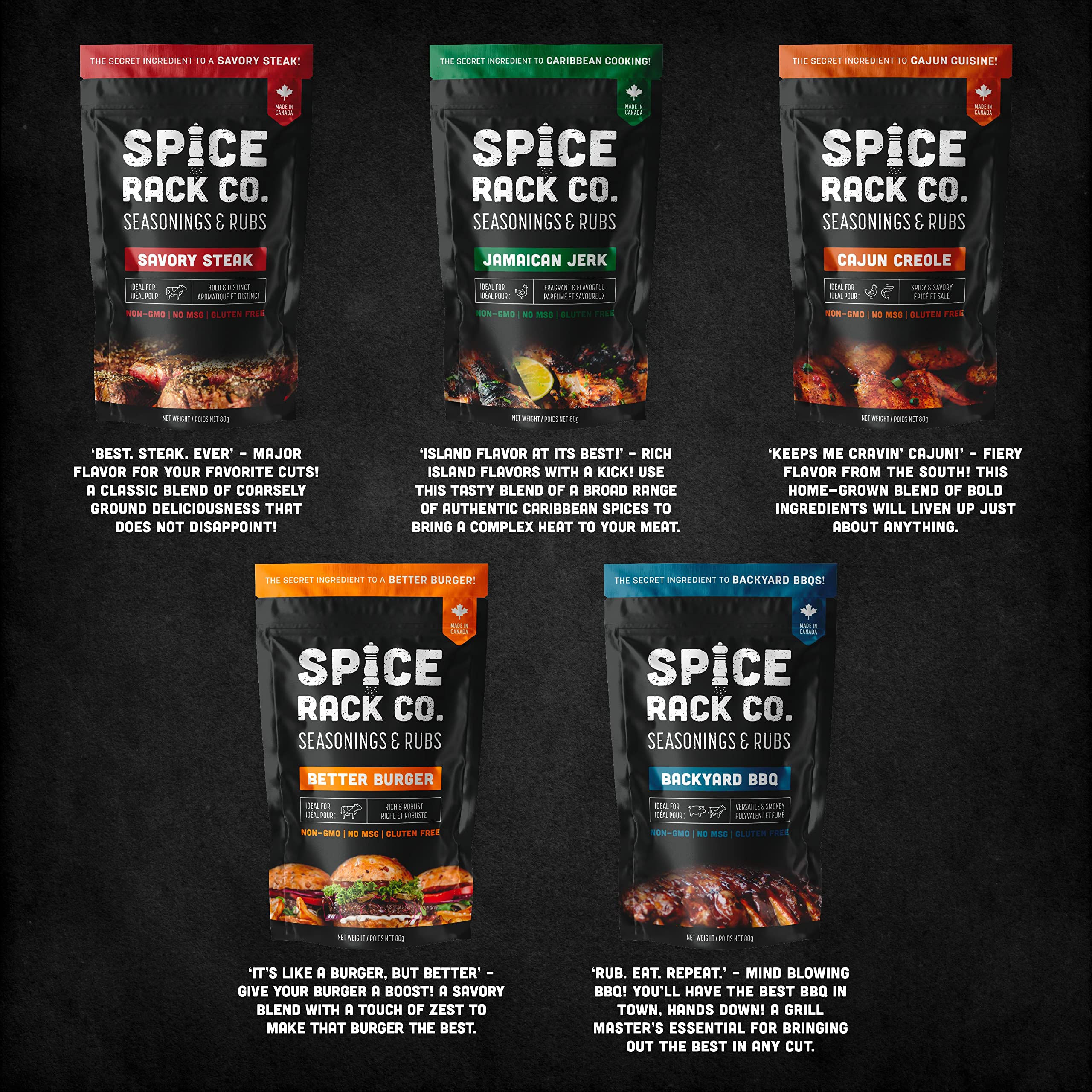 Spice Rack Co. Backyard BBQ Rub ideal for backyard grilling sessions.