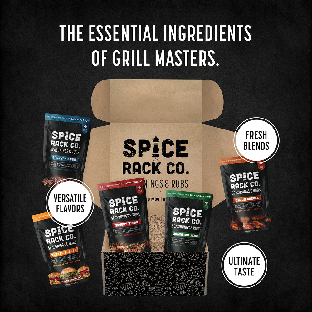 Spice Rack Co. Cajun Creole Rub adds spicy, vibrant flavor to meats.