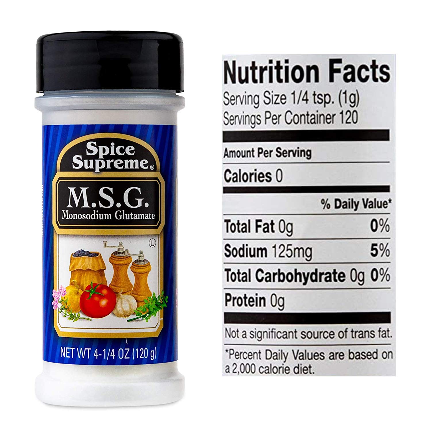 Spice Supreme MSG shaker top dispense demonstrates controlled seasoning for soups