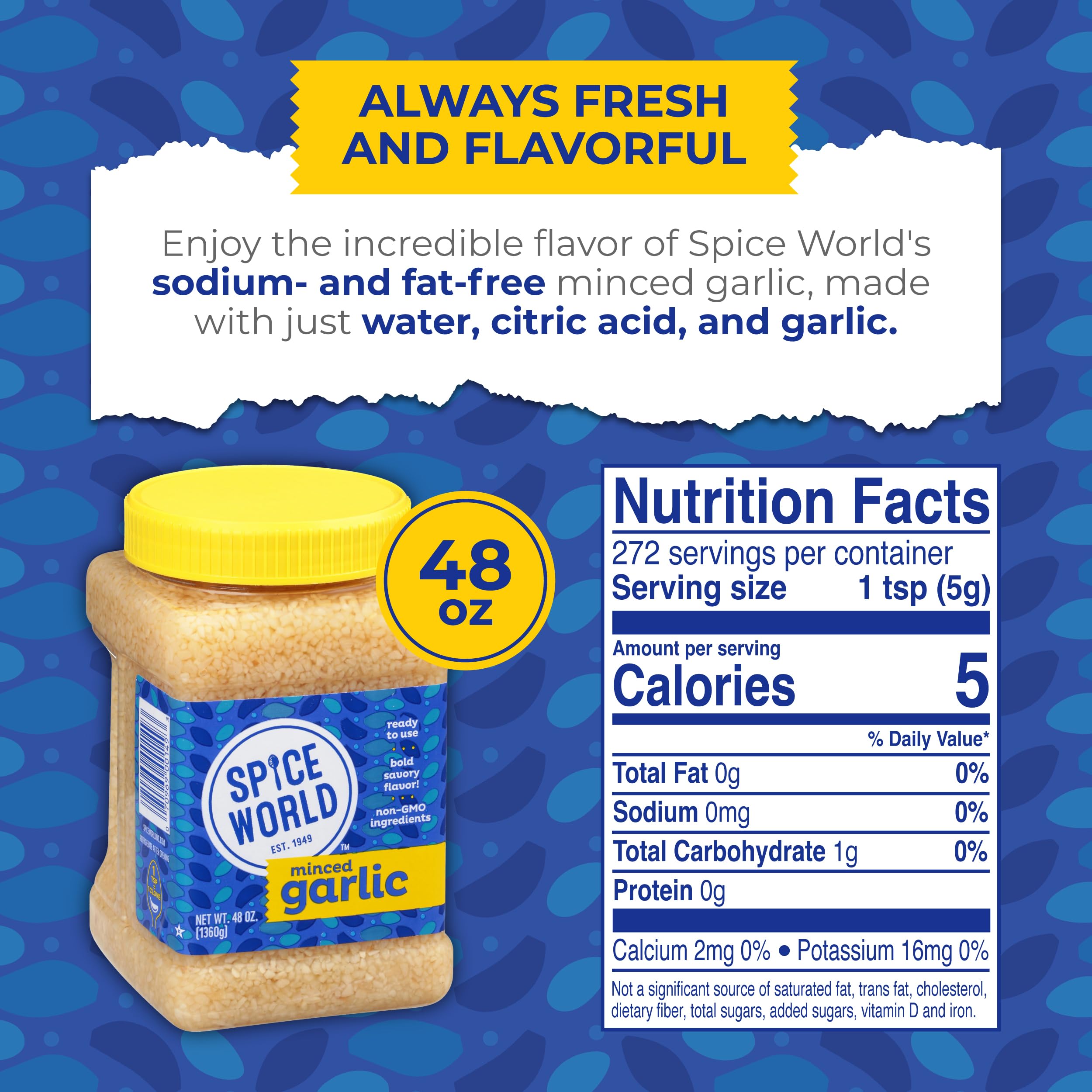 Pouring a spoonful of Spice World minced garlic to boost flavor.