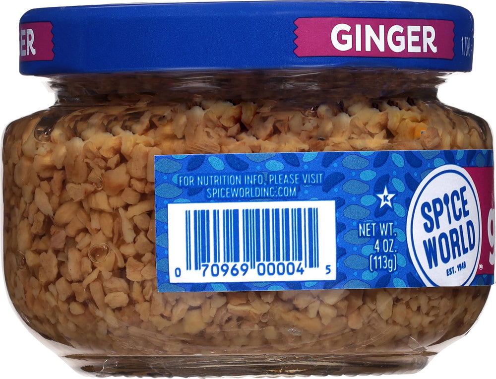 Spoon of Spice World minced ginger adds zing to stir-fry