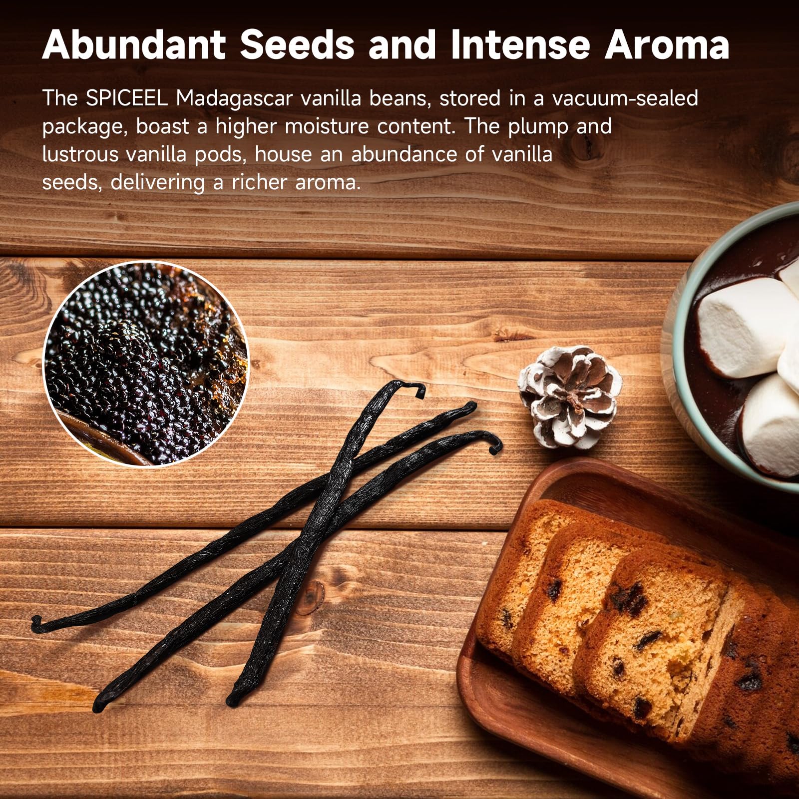 Gourmet baking with SPICEEL vanilla beans for depth and sweetness