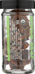 Spicely Organics Anise Star jar front, premium organic spice for pantry staples.