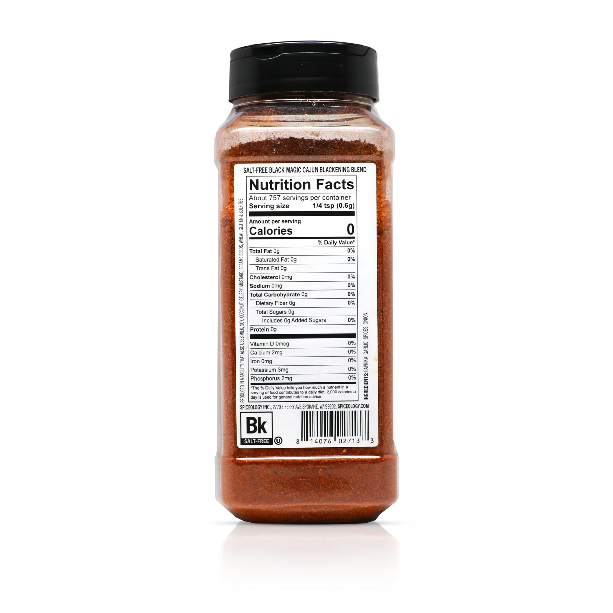 Spiceology Black Magic Cajun chicken rub on chicken, bold and salt-free