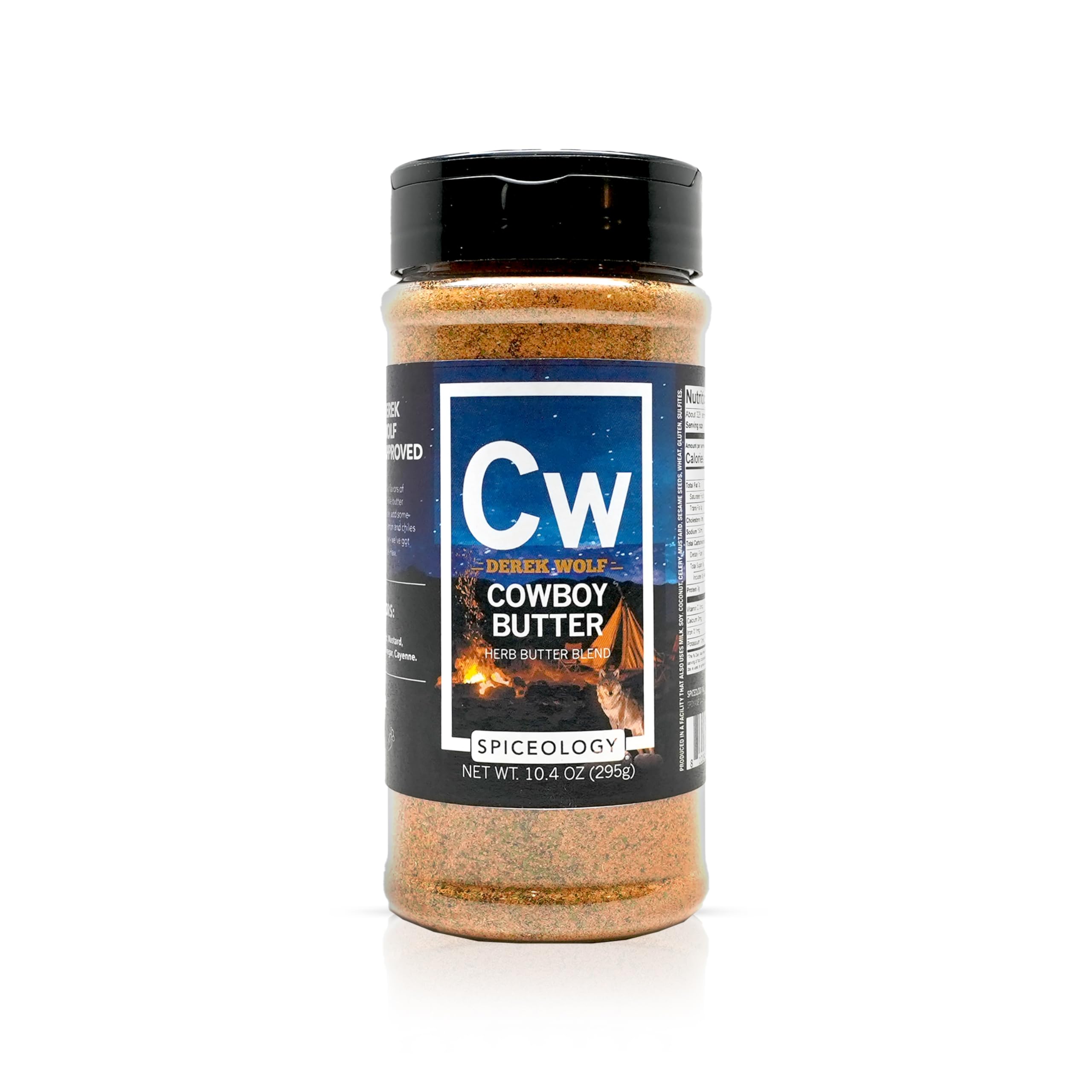 Spiceology Cowboy Butter bottle emphasizes creamy butter notes for bold grilling.