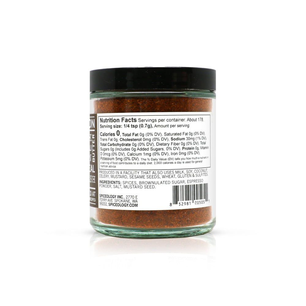 Spiceology Cowboy Crust Espresso Chile Seasoning on beef brisket for a robust crust.