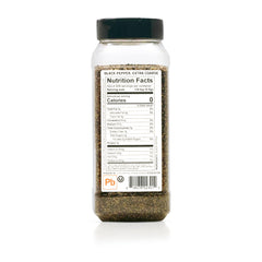 Spiceology Extra Coarse Black Pepper grinder ready for fresh-ground spice.