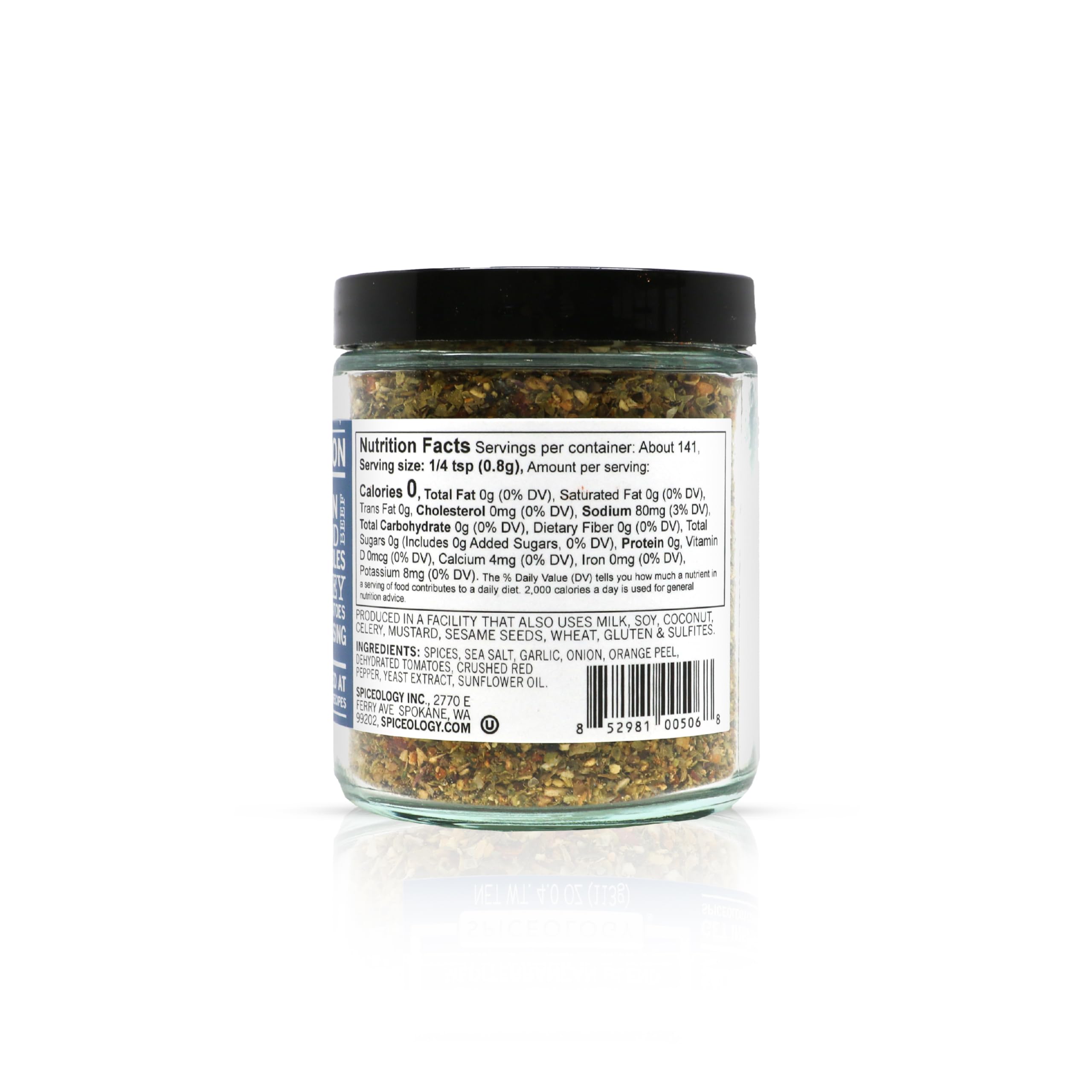 Ingredients closeup of Greek Freak highlights fresh herbs and spices for robust aroma