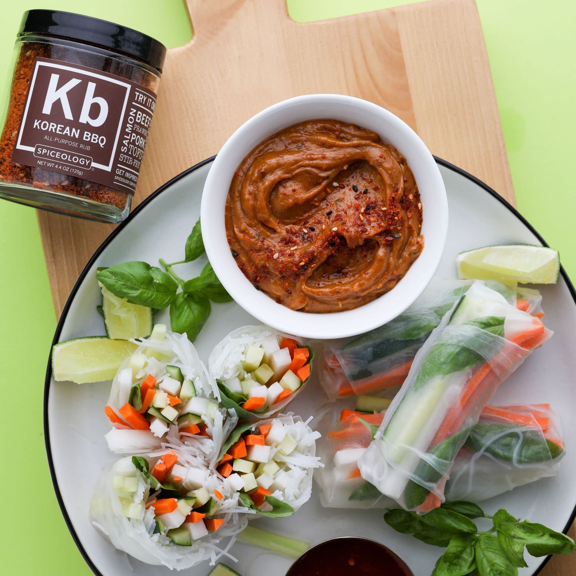 Grilled chicken accented by Korean BBQ rub for juicy flavor