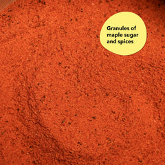 Close-up of Spiceology Maple Bourbon on beef steak creating a caramelized sear.
