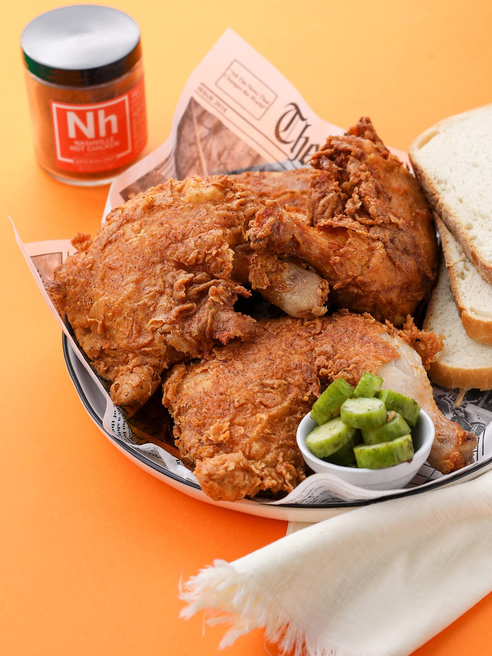Spiceology Nashville Hot Chicken spice jar ready to season