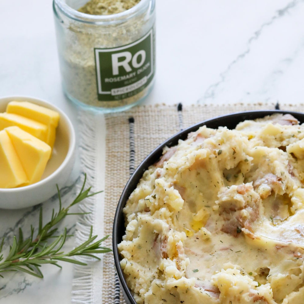 Spiceology Rosemary Dijon blend over poultry for herbaceous flavor.