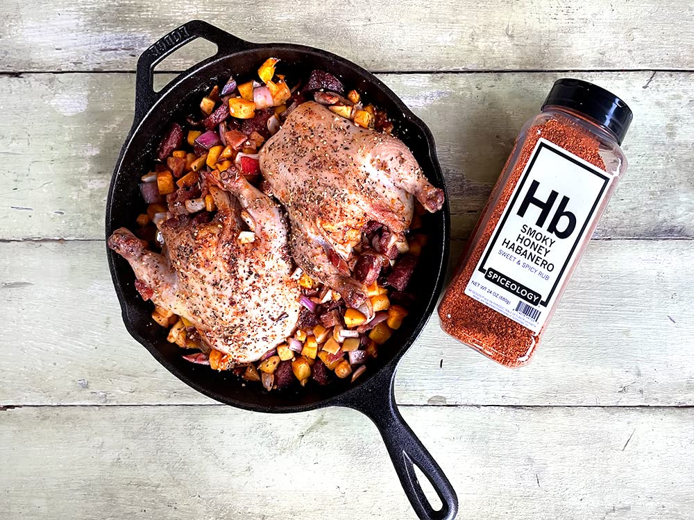 Spiceology Smoky Honey Habanero rub 24 oz bottle ready for weeknight cooks
