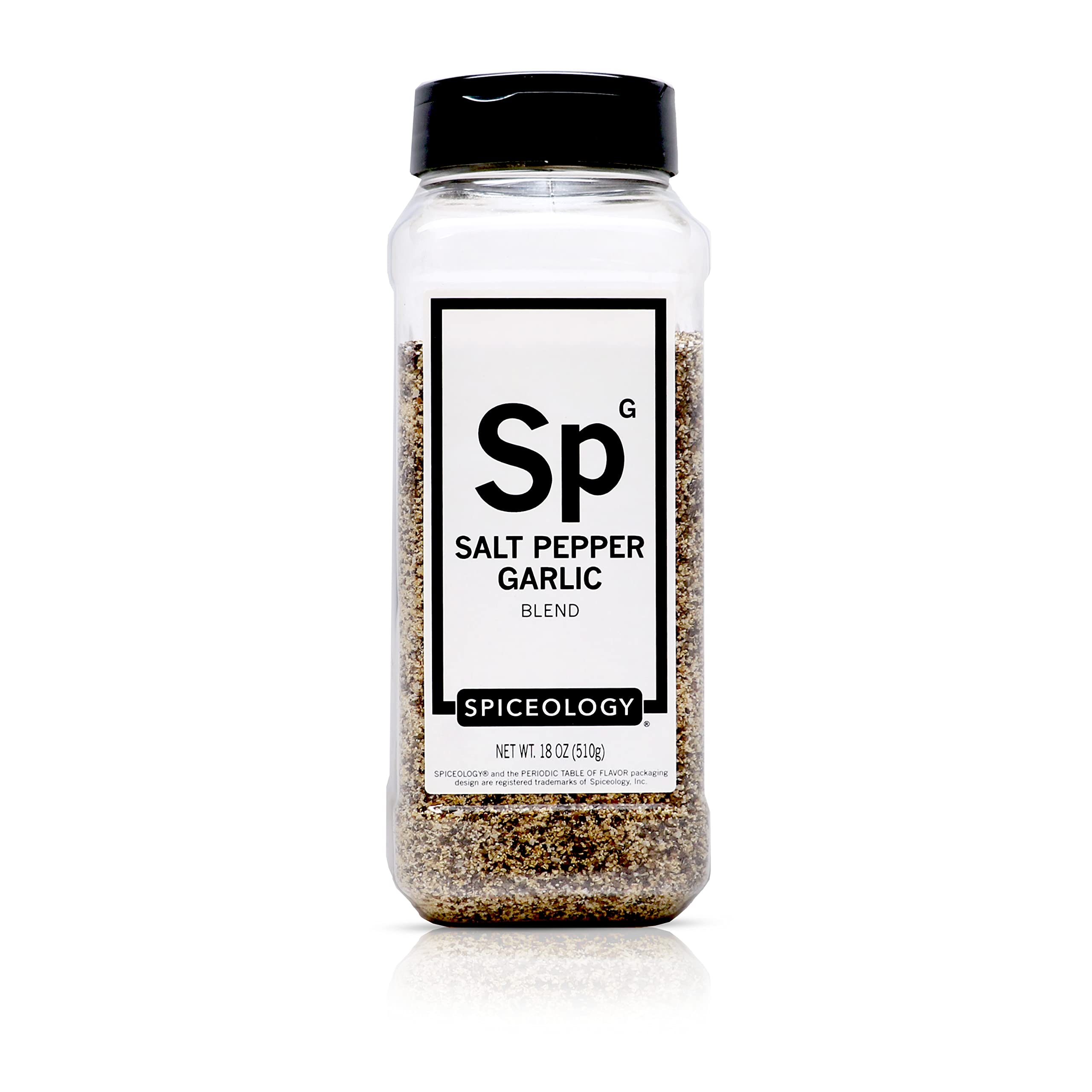 Spiceology SPG seasoning bottle pour enables quick flavor boost in meals.