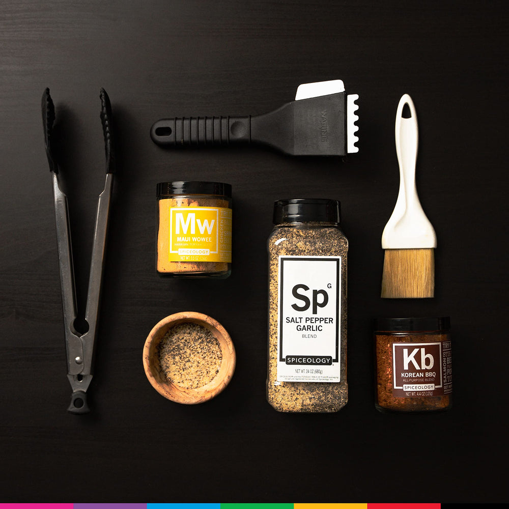 Spiceology SPG seasoning on pasta sauce hints at versatile, quick flavor topping.