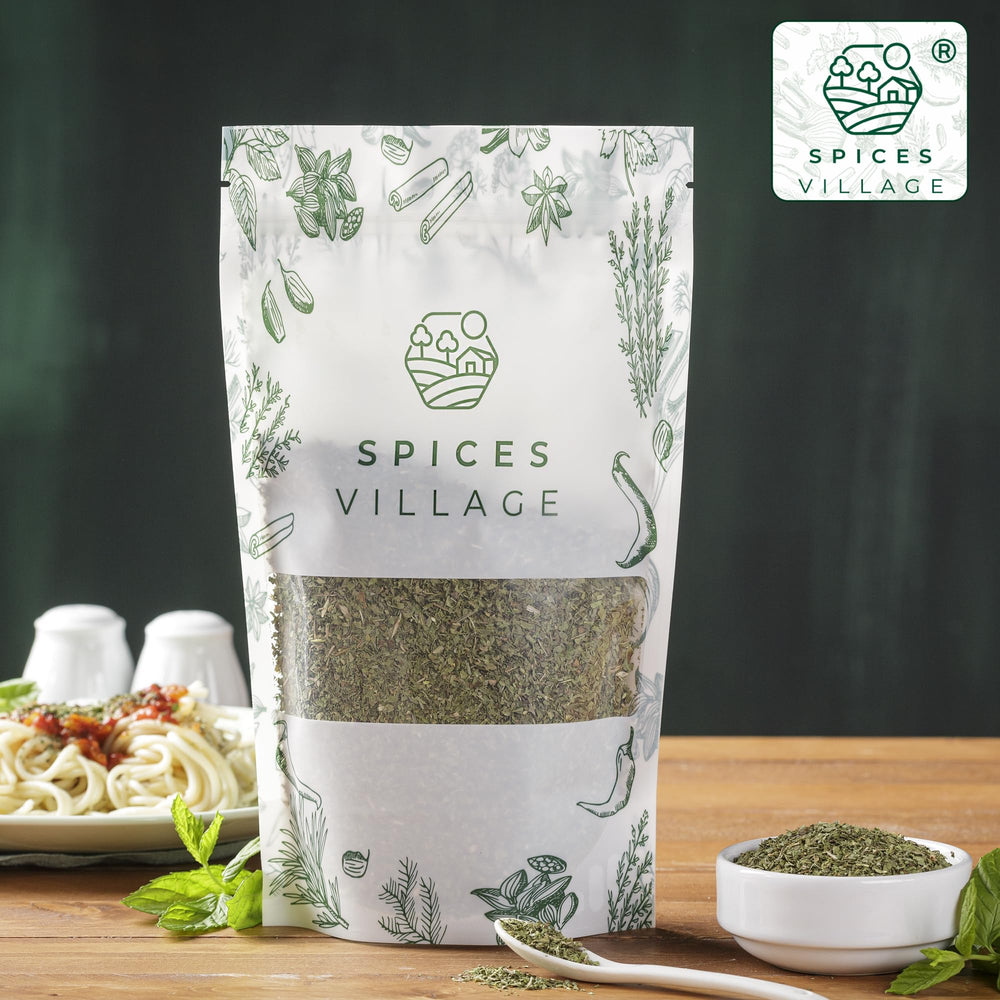 Spices Village peppermint is Kosher, gluten-free, Non-GMO, caffeine-free