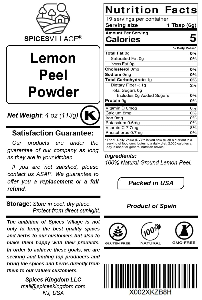 Pour-dispense action of Spices Village Lemon Zest Powder