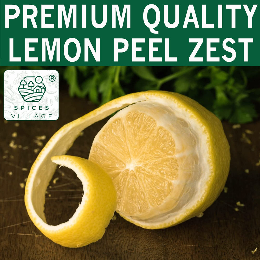 Kosher, gluten-free and vegan lemon zest powder label visible