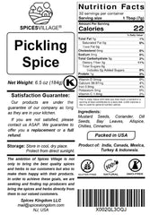 Spices Village bulk resealable bag preserves freshness for canning.