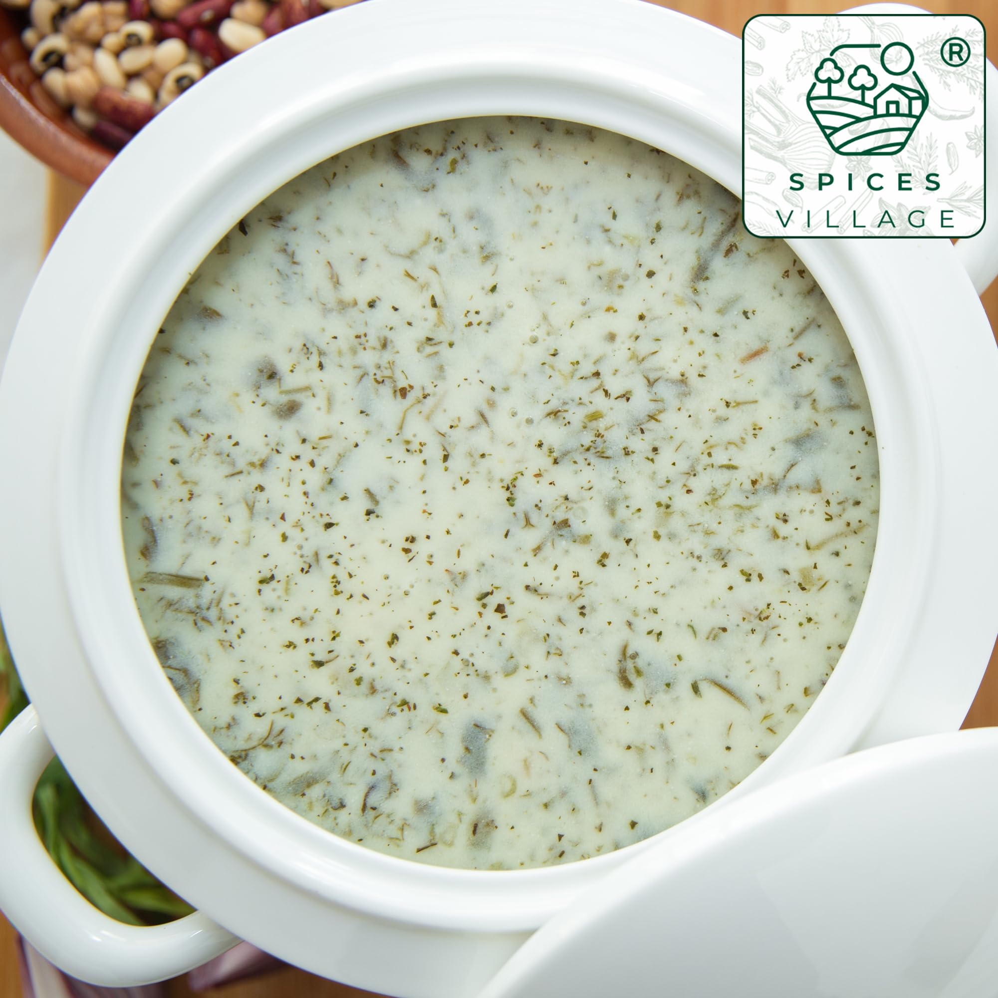Spices Village Summer Savory kosher label indicating quality and suitability