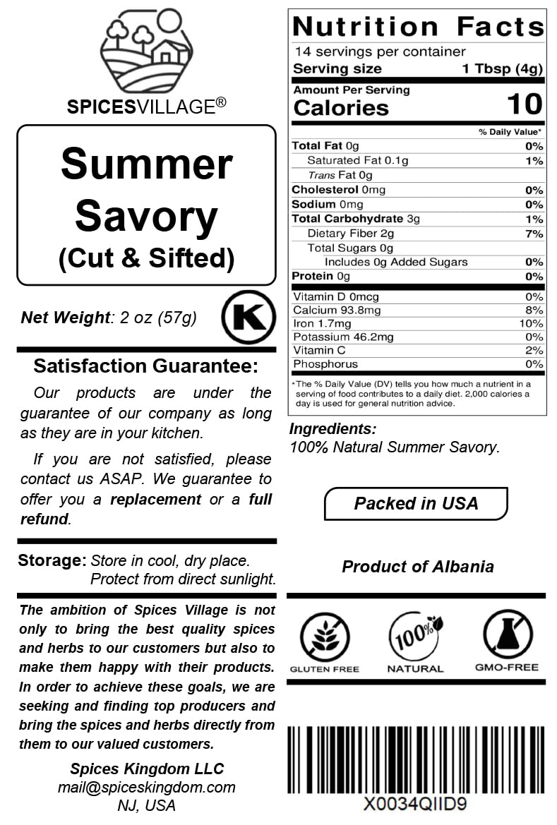 Spices Village Summer Savory tea brew with Mediterranean aroma