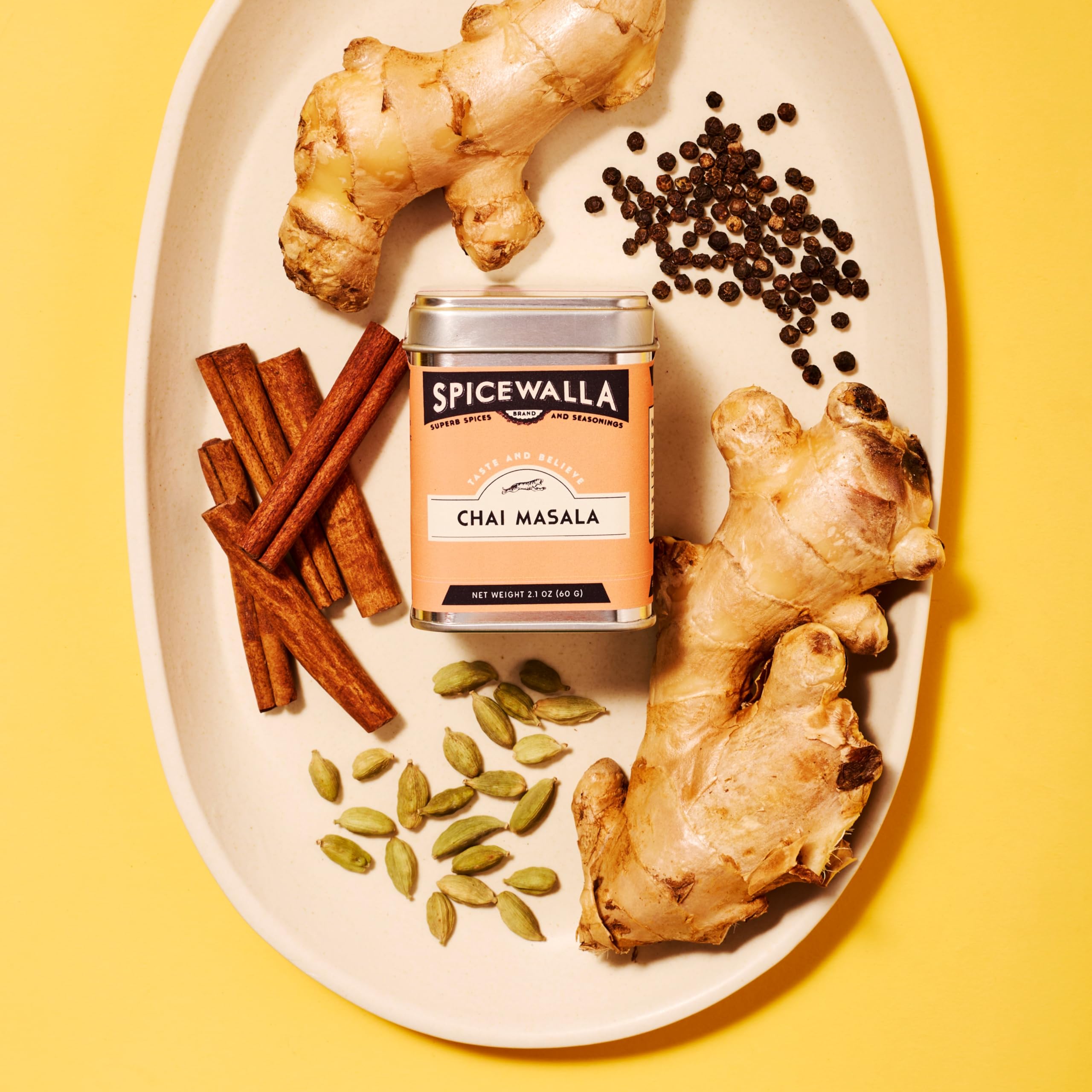Spicewalla Masala Chai Spice ground for quick drink prep.