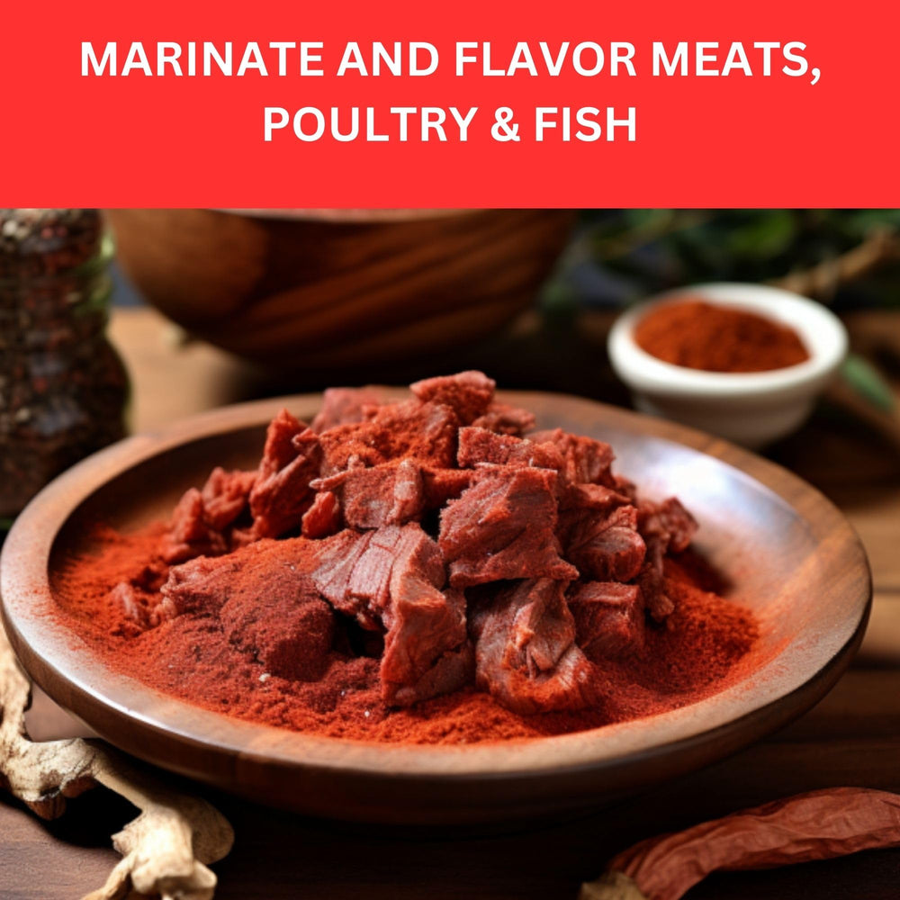 Rice dish tinted with SPICY ORGANIC annatto for warm color and nutty notes.