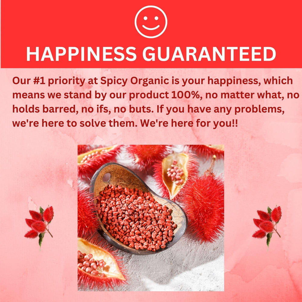 Achiote sauce or rub using SPICY ORGANIC seeds for flavorful gloss.