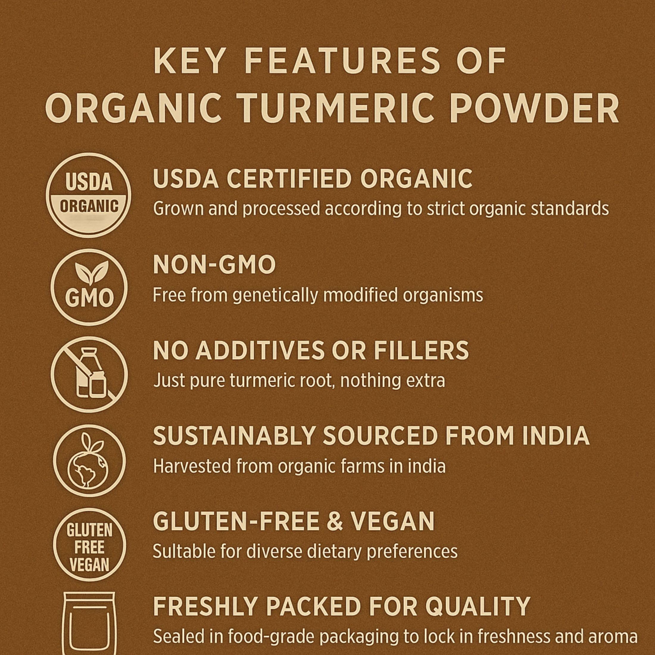 Spicy Organic turmeric powder enhances a curry dish with warm earthy notes.