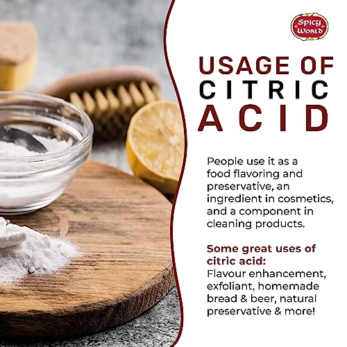 Spicy World 100 percent pure citric acid granules for DIY beauty