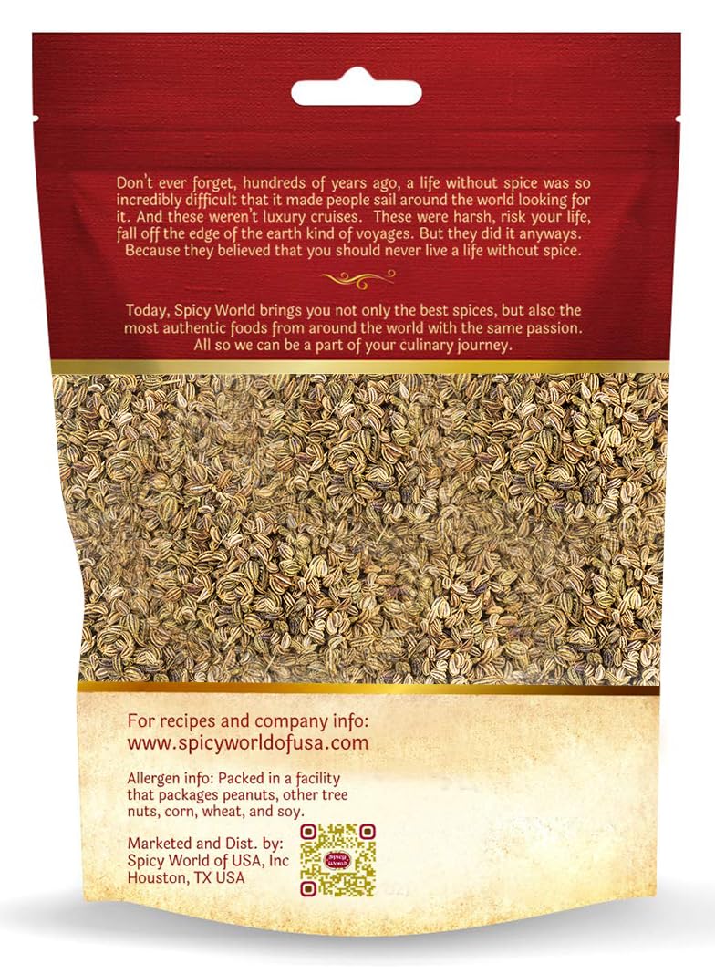 Spicy World Ajwain seeds closeup showing tiny aromatic seeds ready to use.