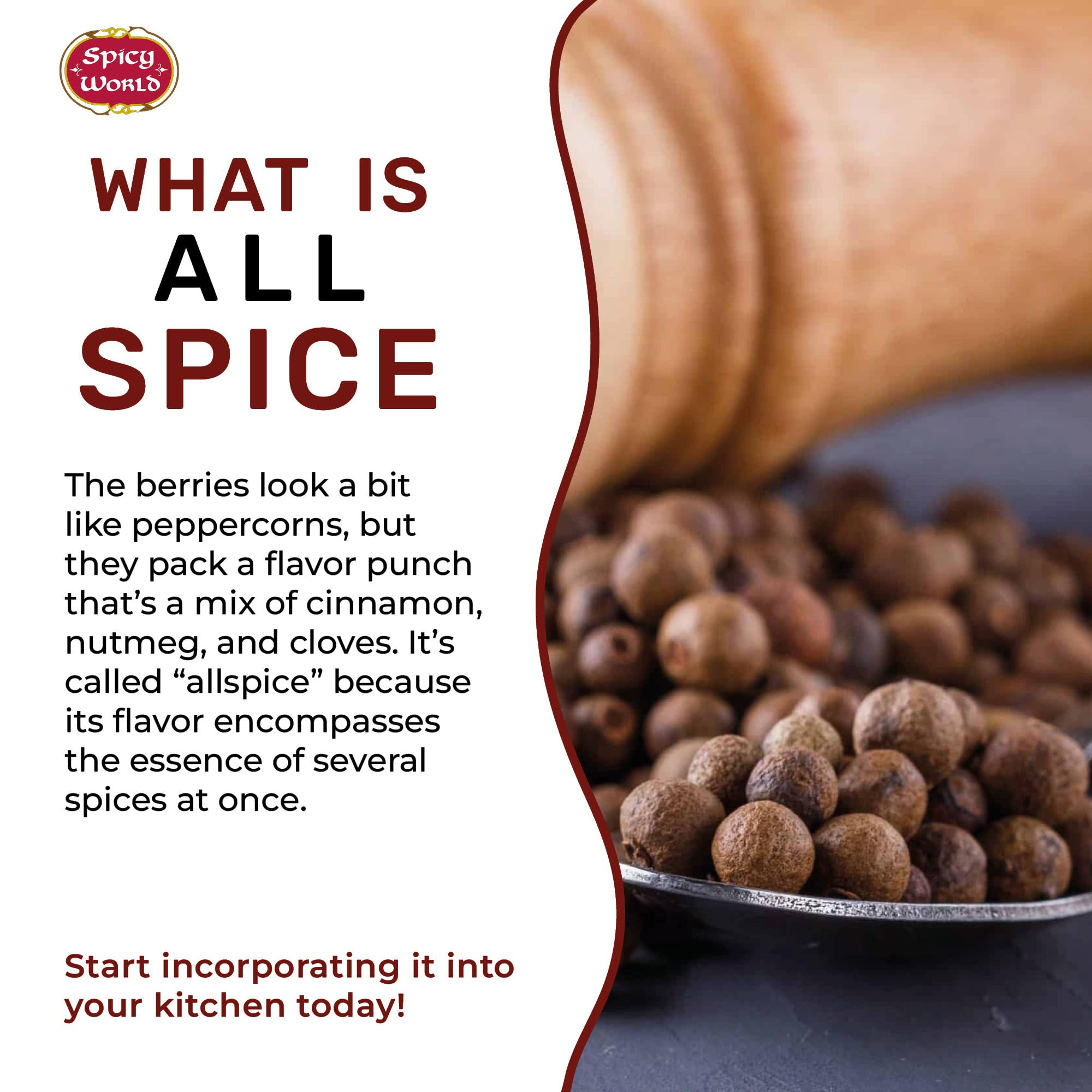 Spicy World allspice berries in a curry dish showing rich flavor enhancement.
